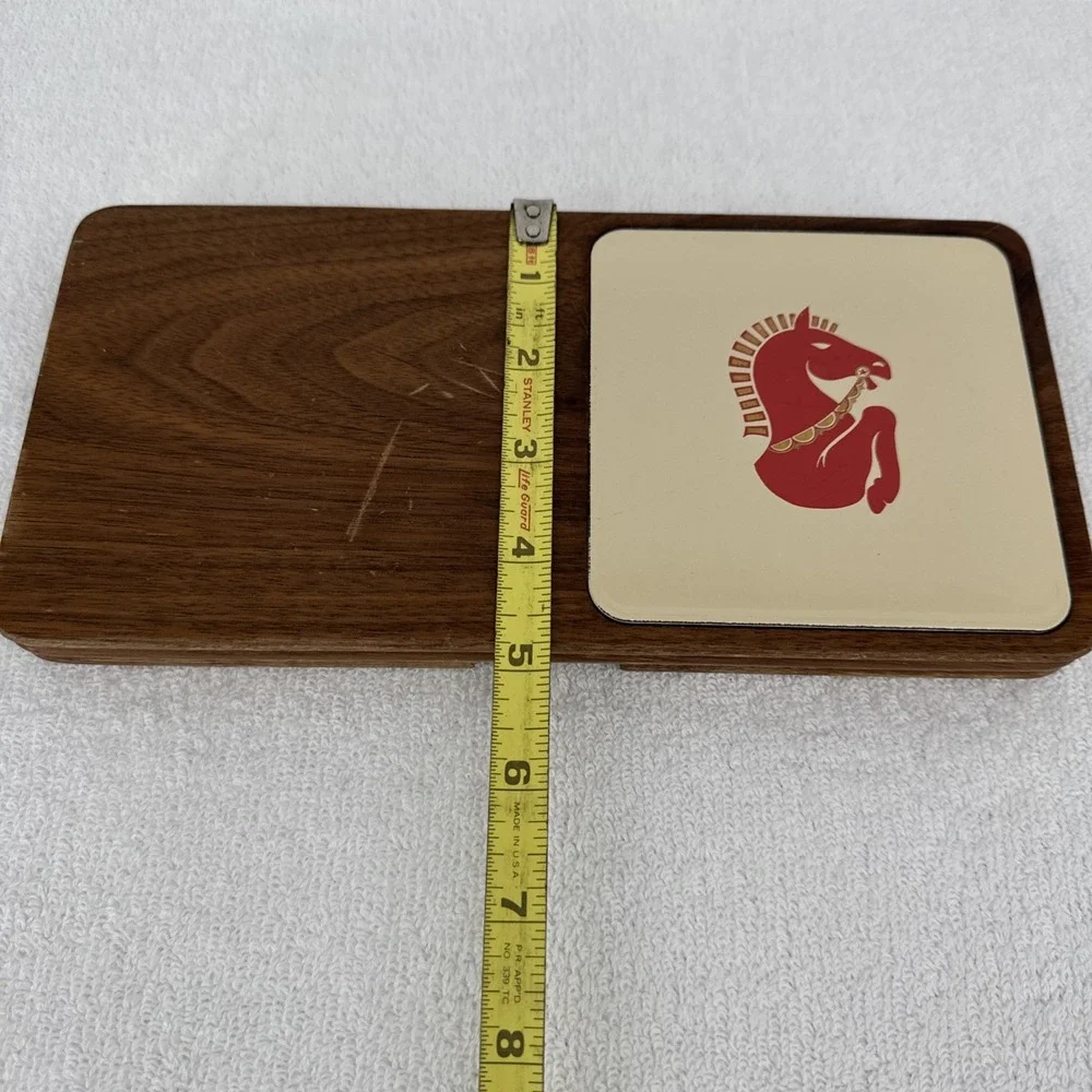 MCM Barware Tool Mixology Set Italian Horse Walnut Cutting Board‎ 10